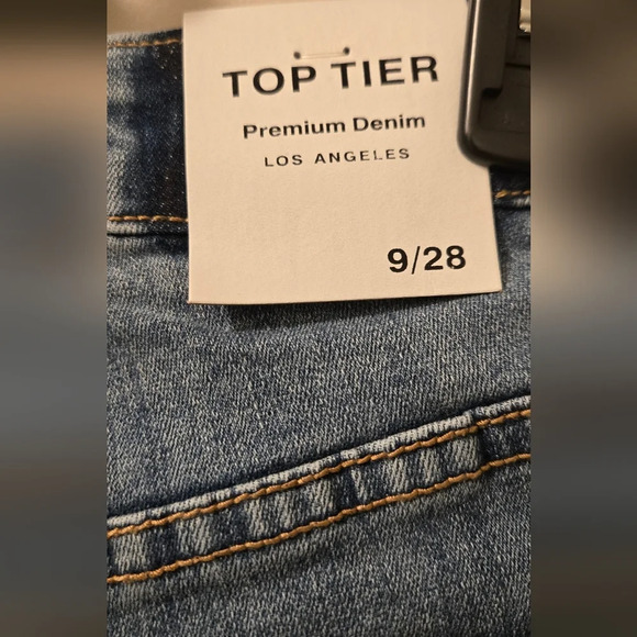 High Waisted Crossover Straight Jeans - Picture 11 of 14
